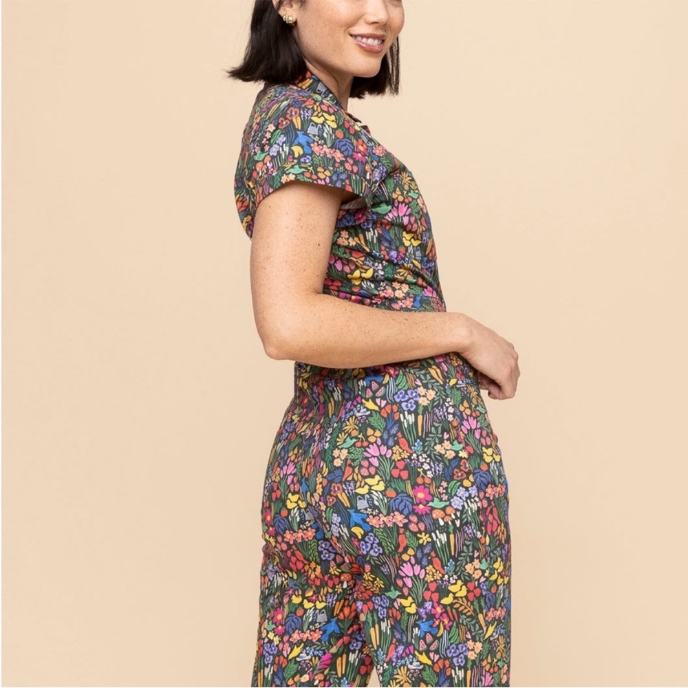 Mixed By Nasrin Classic Jumpsuit In Secret Garden Medium - Picture 3 of 5